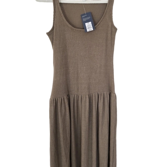 Universal Thread Knit Ribbed Drop Waist Midi sleeveless Dress - Picture 4 of 8